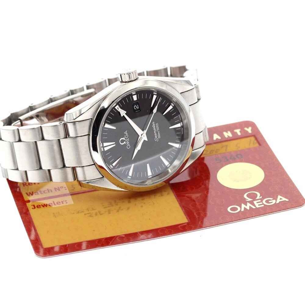OMEGA Seamaster Aqua Terra Date black Dial Quartz Men's Watch